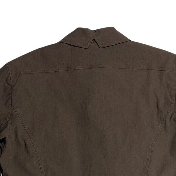 Geronimo By Stephen DiGeronimo Womens Brown Blazer Jacket Size 12 Cotton Blend - Picture 3 of 8